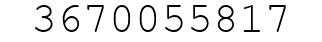 Number 3670055817.