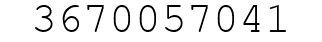 Number 3670057041.