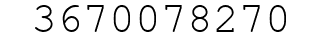 Number 3670078270.
