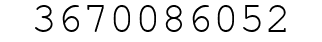 Number 3670086052.