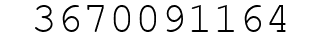 Number 3670091164.