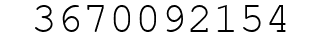 Number 3670092154.