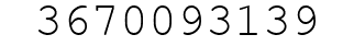 Number 3670093139.
