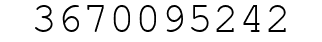 Number 3670095242.