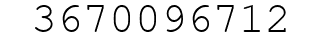 Number 3670096712.