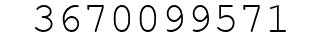 Number 3670099571.