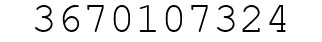 Number 3670107324.