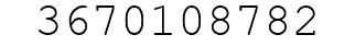 Number 3670108782.