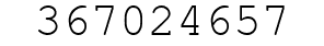 Number 367024657.