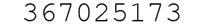 Number 367025173.