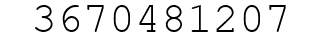 Number 3670481207.