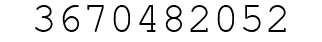 Number 3670482052.