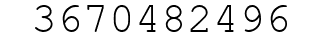 Number 3670482496.