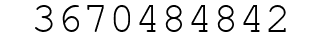 Number 3670484842.