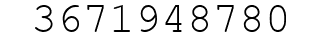 Number 3671948780.