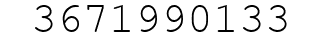 Number 3671990133.