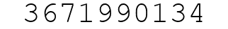Number 3671990134.