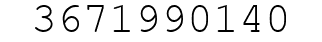 Number 3671990140.