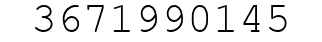 Number 3671990145.