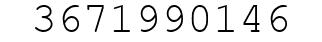 Number 3671990146.