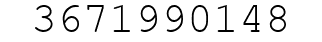 Number 3671990148.