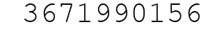 Number 3671990156.