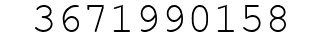 Number 3671990158.