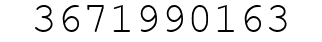 Number 3671990163.