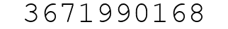 Number 3671990168.