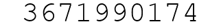 Number 3671990174.