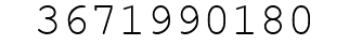 Number 3671990180.