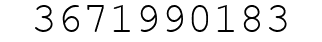 Number 3671990183.
