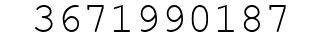 Number 3671990187.