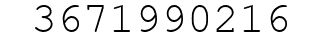 Number 3671990216.