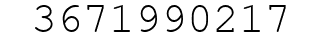 Number 3671990217.