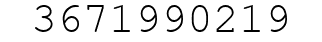 Number 3671990219.