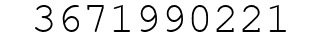 Number 3671990221.