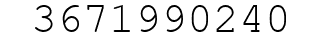 Number 3671990240.