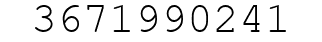 Number 3671990241.