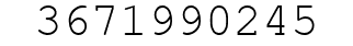 Number 3671990245.