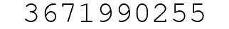Number 3671990255.