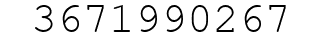 Number 3671990267.