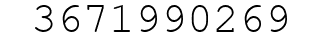 Number 3671990269.
