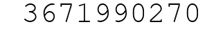 Number 3671990270.