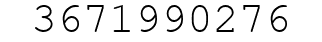 Number 3671990276.
