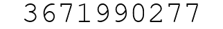 Number 3671990277.