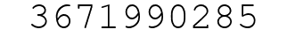 Number 3671990285.