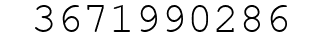 Number 3671990286.