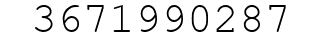 Number 3671990287.