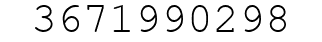 Number 3671990298.
